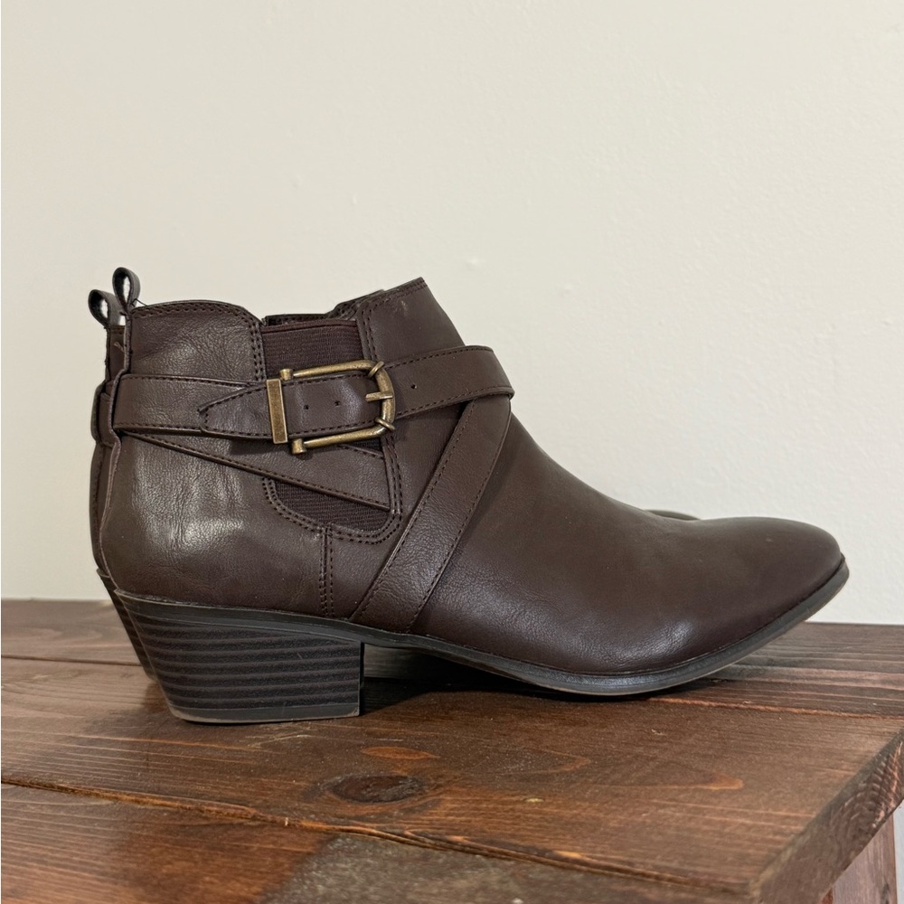 Style & Co. Chocolate Ankle Booties